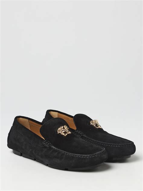 mocassino x uomo gianni versace|versace suede slippers.